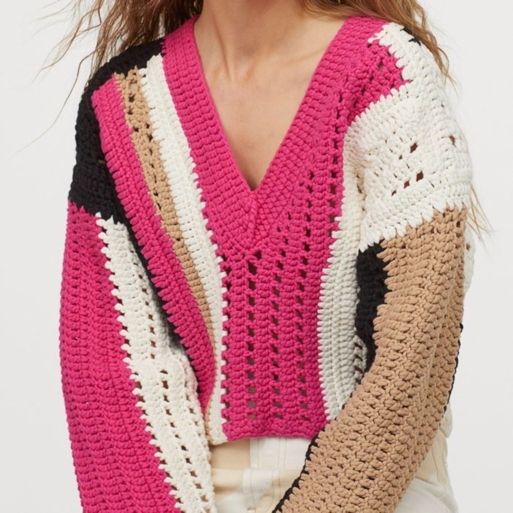 Rare H&M Studio Chunky Knit Cropped Sweater